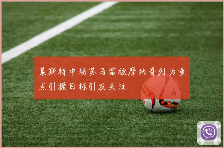 莱斯特中场苏马雷被摩纳哥列为重点引援目标引发关注